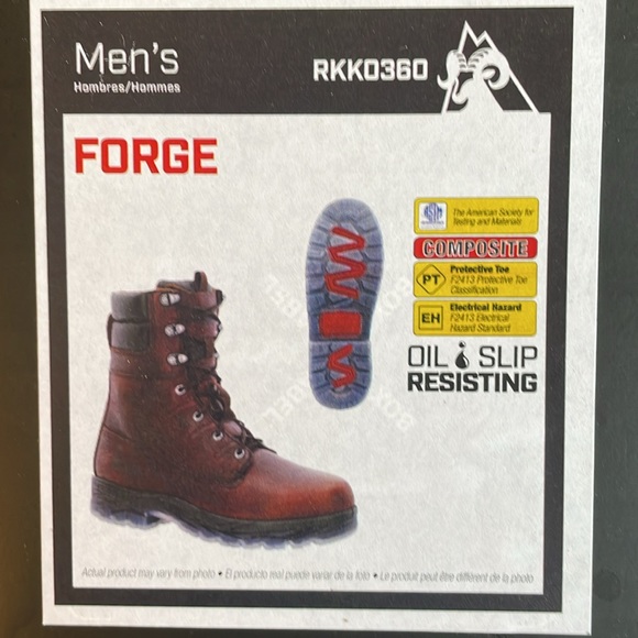 ROCKY BOOTS Forge 8” unlined work boots - Picture 3 of 8